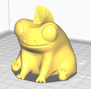 Fred the Frog but he has a sick mohawk