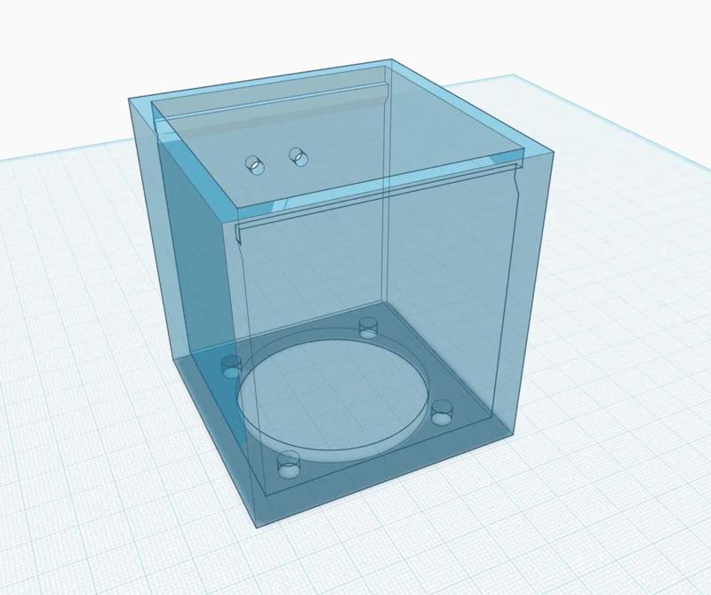 SP3DKER V2.2 2 inch speaker enclosure - no supports   