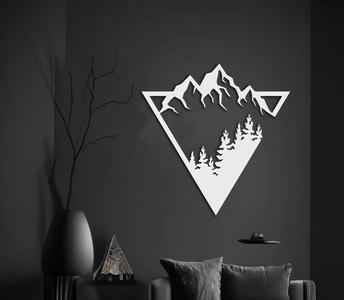 Mountains Wall Art Sculpture