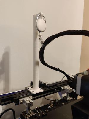 Ender 5 carabiner badge clip roller cable holder