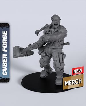Burgash Blasthammer - With Free Cyberpunk Warhammer - 40k Sci-Fi Gift Ideas for RPG and Wargamers