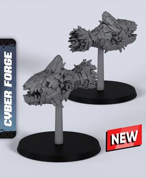 ORC-X Large Ship - With Free Cyberpunk Warhammer - 40k Sci-Fi Gift Ideas for RPG and Wargamers