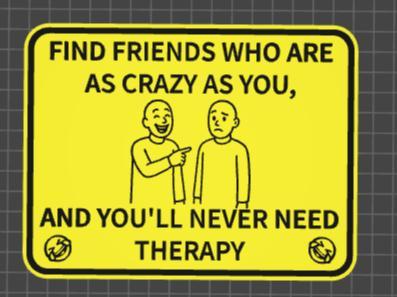 funny sign therapy