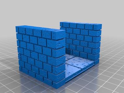 Cut Stone Corridor Tile 2x2 (Openforge 2.0 compatible) Remix