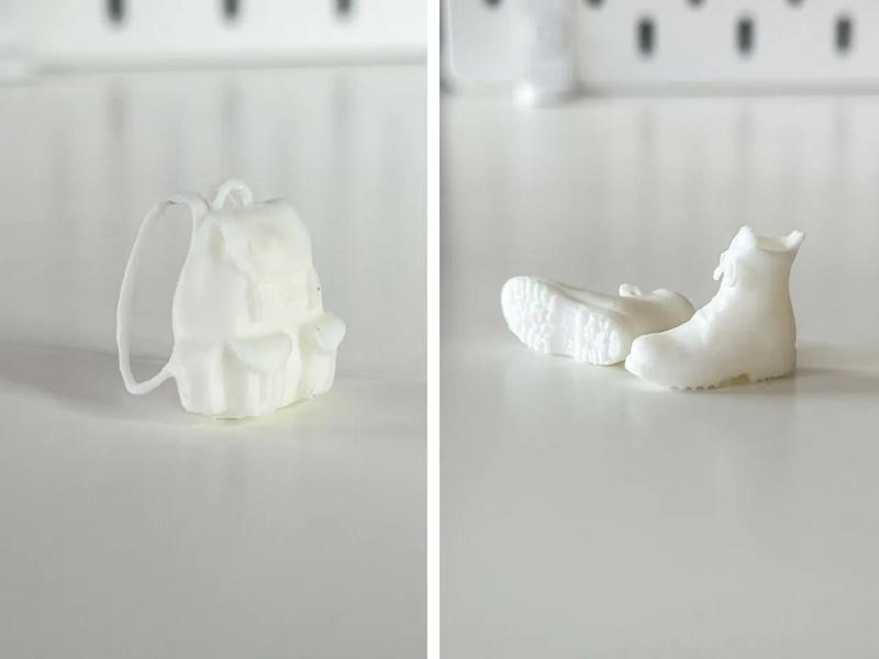 Miniature Backpack and Boots for your diorama   