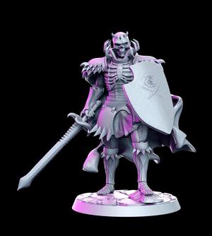 Skrull - Undead knight - 32mm - DnD