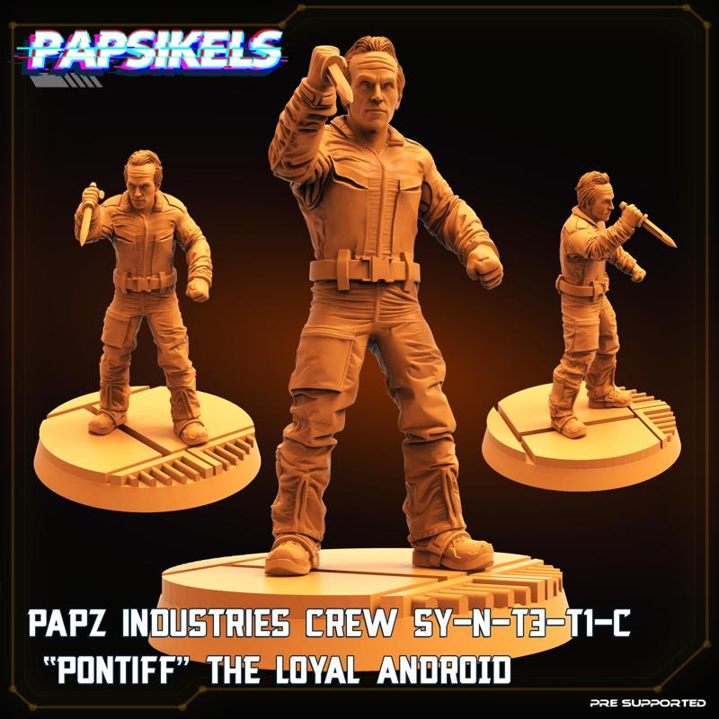 PAPZ INDUSTRIES CREW SYNTHETIC PONTIFF THE LOYAL ANDROID