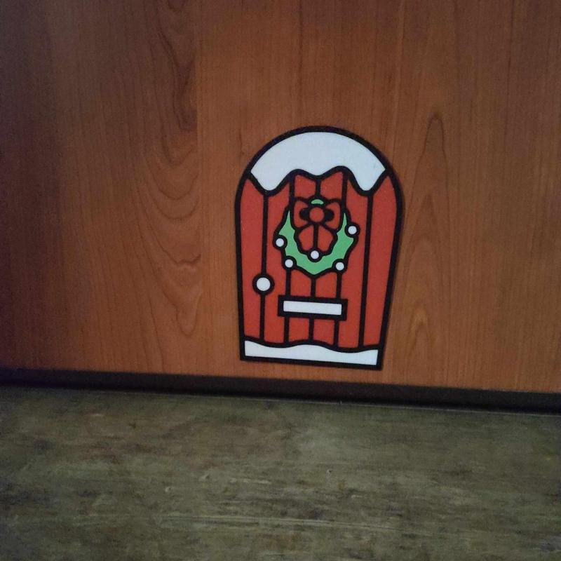 Christmas elf door