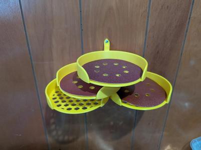 Modular 5 inch sanding disc storage rack