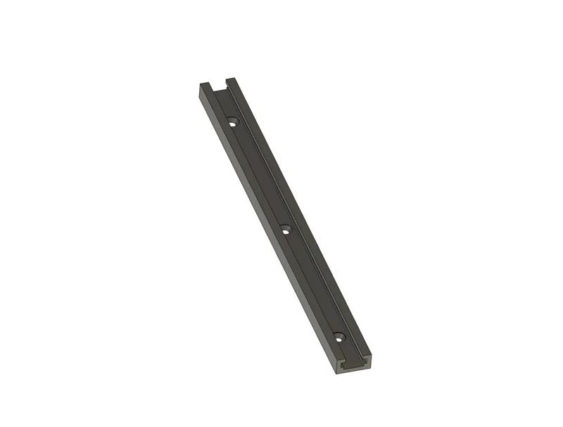T-track Stock - 9" x .75" x .375" (228x19.1x9.5mm)   