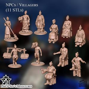 Fantasy Wuxia NPC Set