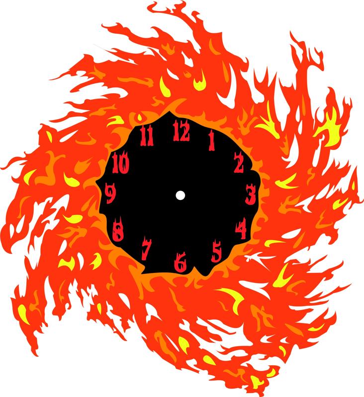 horloge feu