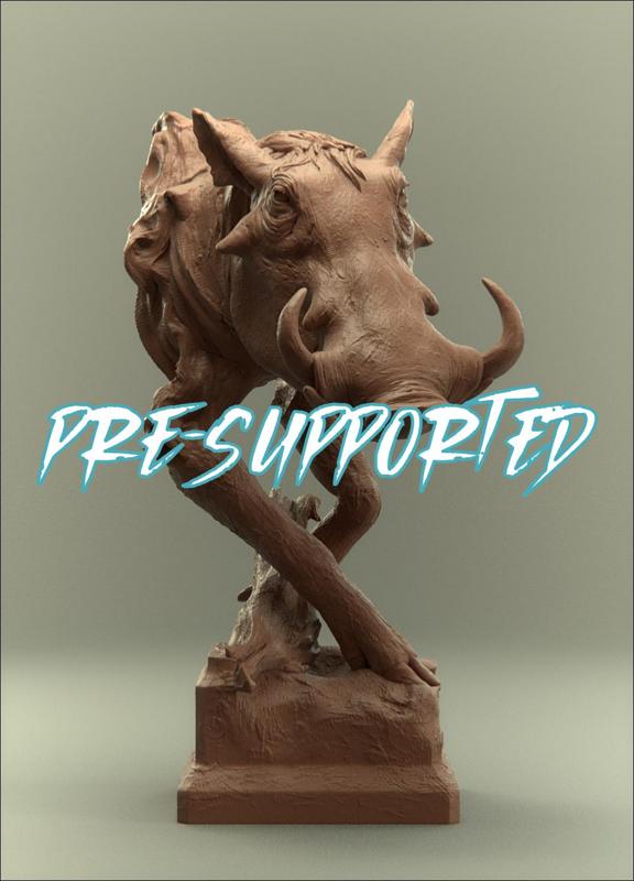 Savanna Bust Warthog presupported