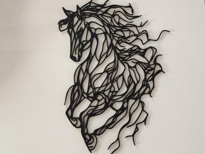Horse wall art 2D