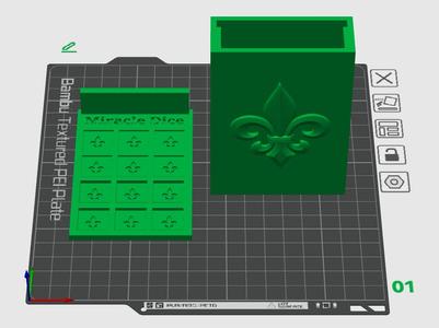 Warhammer Miracle dice box 12 x 16mm D6
