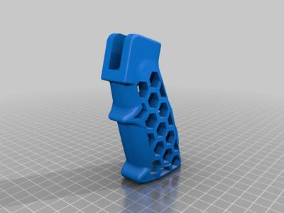 AR-15 Hex Skull Grip 