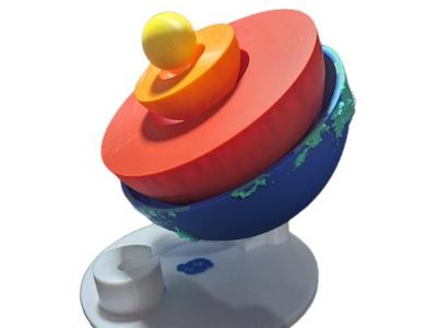 Exploded Earth Layers Display