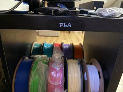 PLA sign for Kallax shelf for example