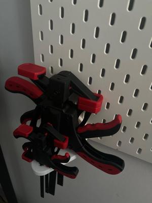 Ikea skadis - parkside clamps holder 100 and 150mm