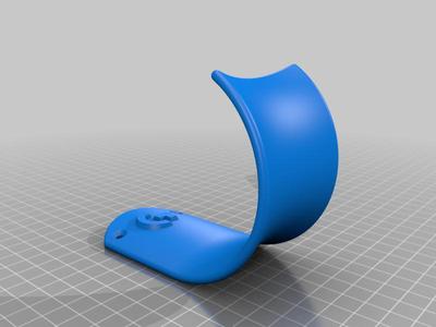 Headset holder (Curved) for the wall