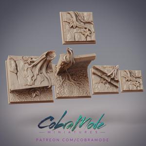 Jungle Temple Square Base Pack (4pc)