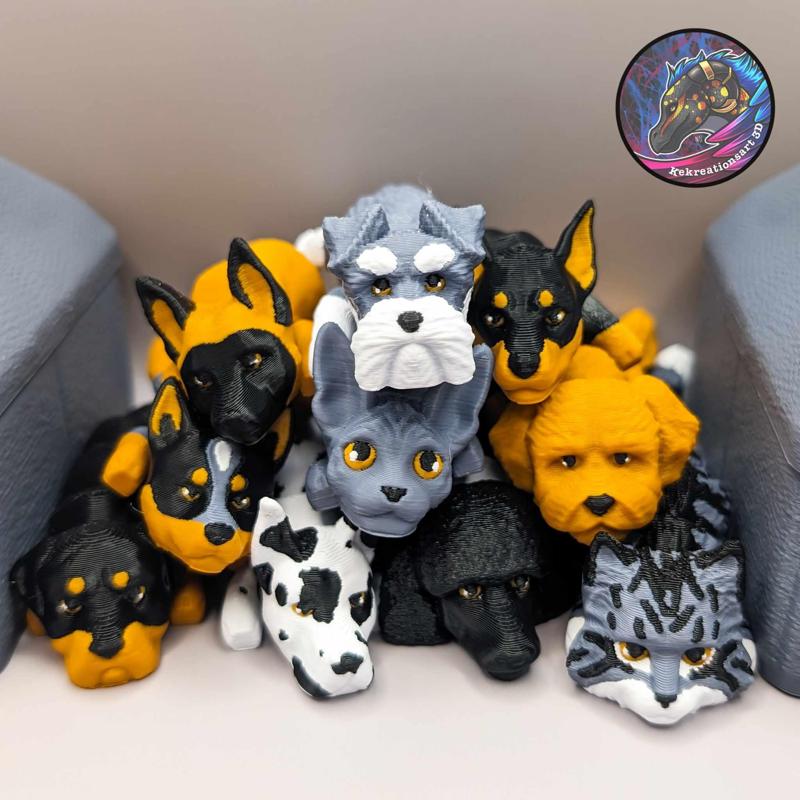 Baby Flexi Dogs and Cats Set 4 (set of 10)