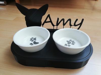 Modular food bowl holder