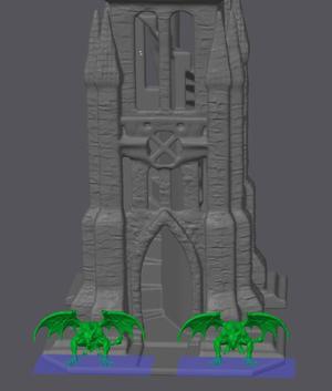 GOTHIC DICE TOWER 2 VERSIONS