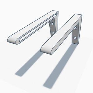 Acrylic glass board holder or shelf console