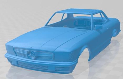 Mercedes Benz SL Class R107 Coupe 1972 Printable Body Car