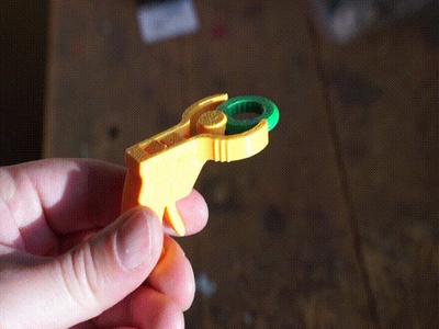 Micro disc gun (Easy, quick, print-in-place)