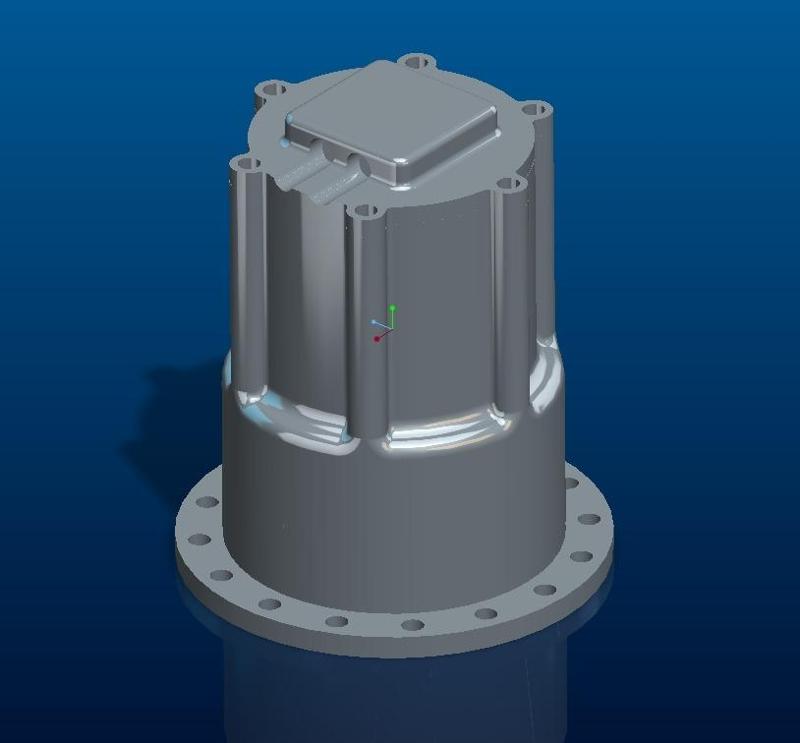 RC excavator rotating engine coverage