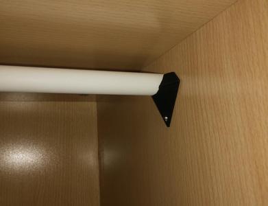 Diamond wardrobe bar holder
