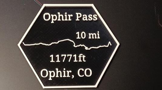 Maverick's Trail Badge Hexagon Ophir Pass Ophir CO offroad colorado