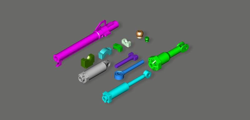 1/35 Detail Set for Meng D9R Bulldozer