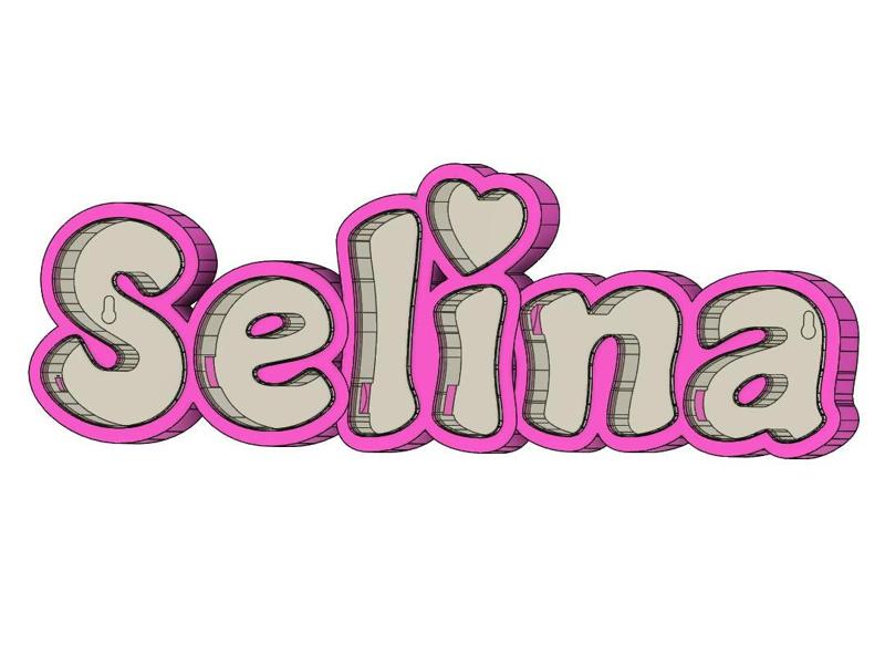 LED Name Lamp Selina
