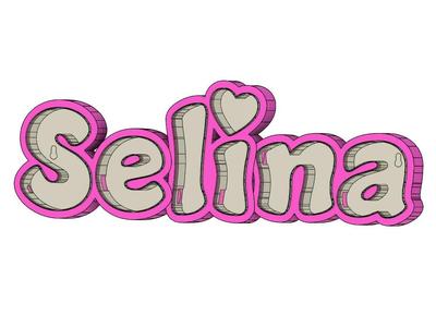LED Name Lamp Selina