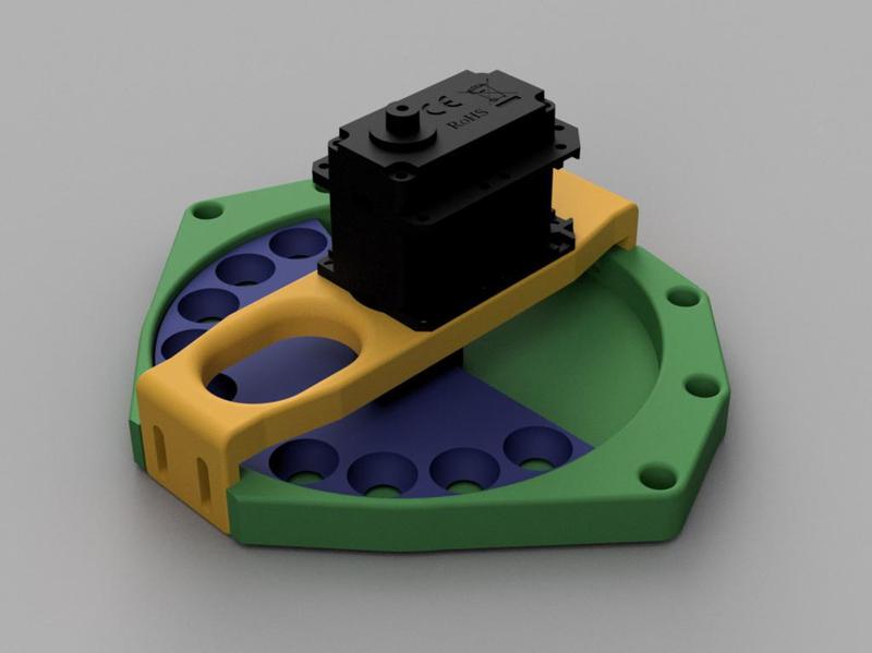 Small Fish Feeder (Rotary, Single Servo, Arduino)