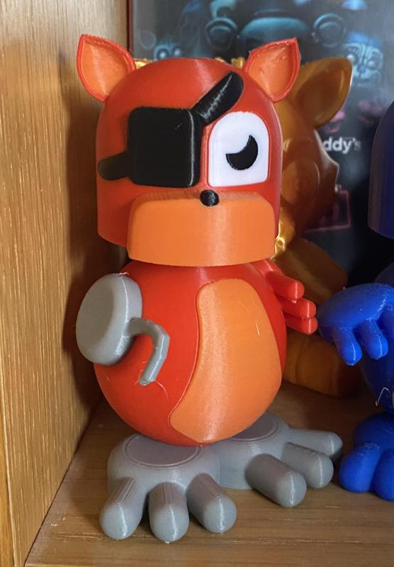 fnaf 3 inspired desk toy and bobble head foxy
