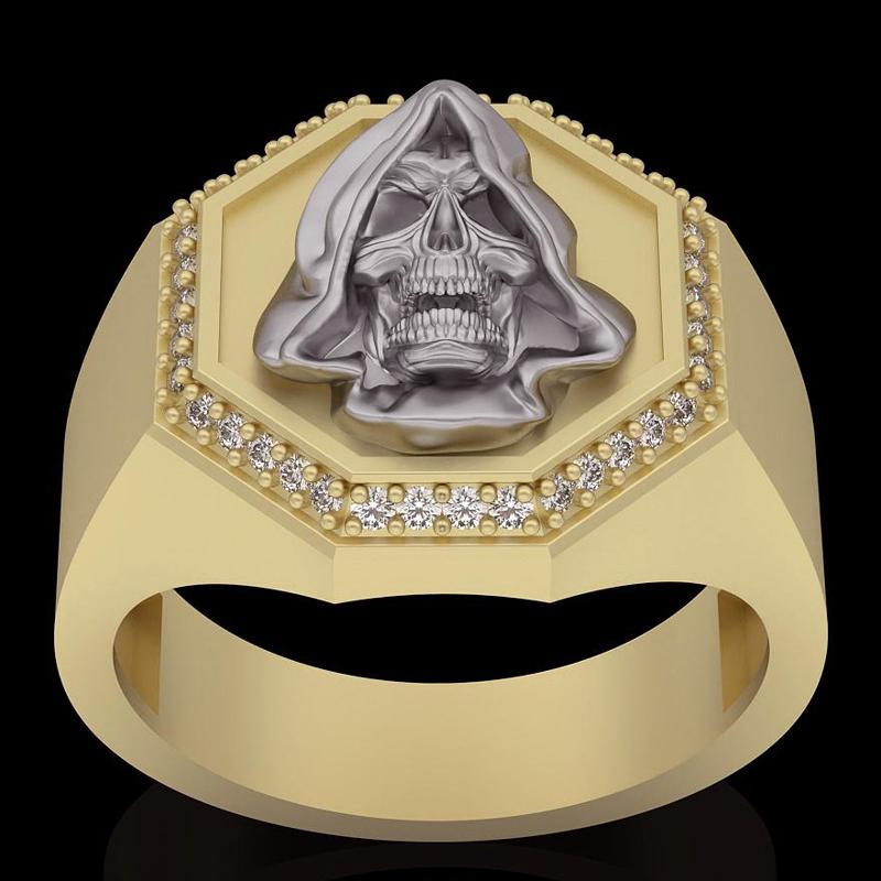gown skull ring