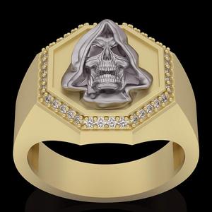 gown skull ring
