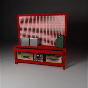 DIORAMA GARAGE SHELF BASIC #1