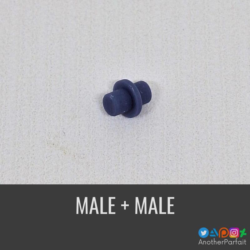 MALE + MALE connector for 30 Minute Missions / Sisters or Gundam PRESUPPORTED