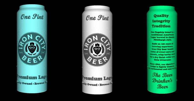 iron city beer can lithophanie