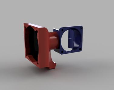 E3D v6 single 40mm cooling fan mount