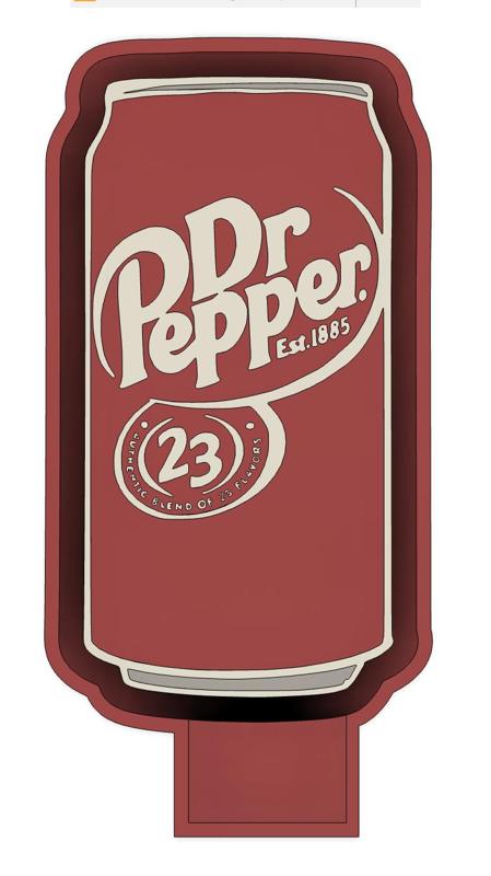 Car Freshie Silicone Mold Housing Dr. Pepper Can