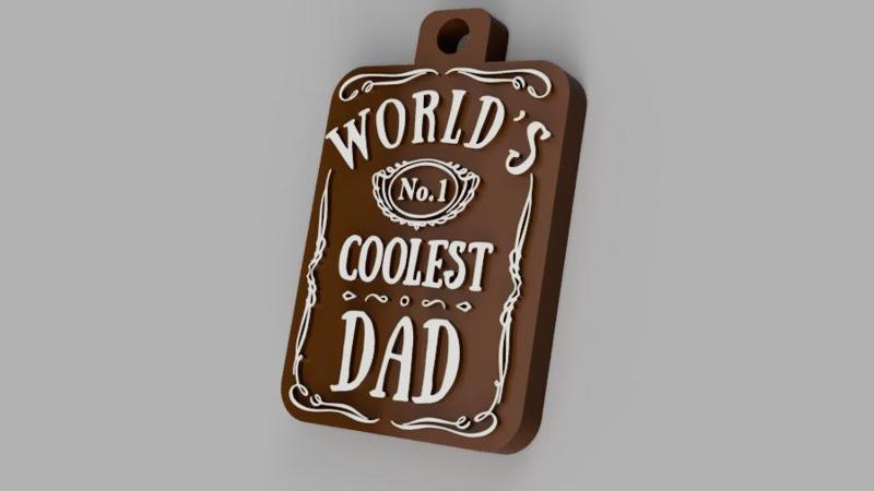 Father's Day Keyring
