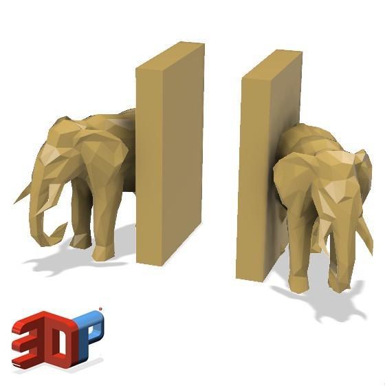 Elephant desktop bookends 1