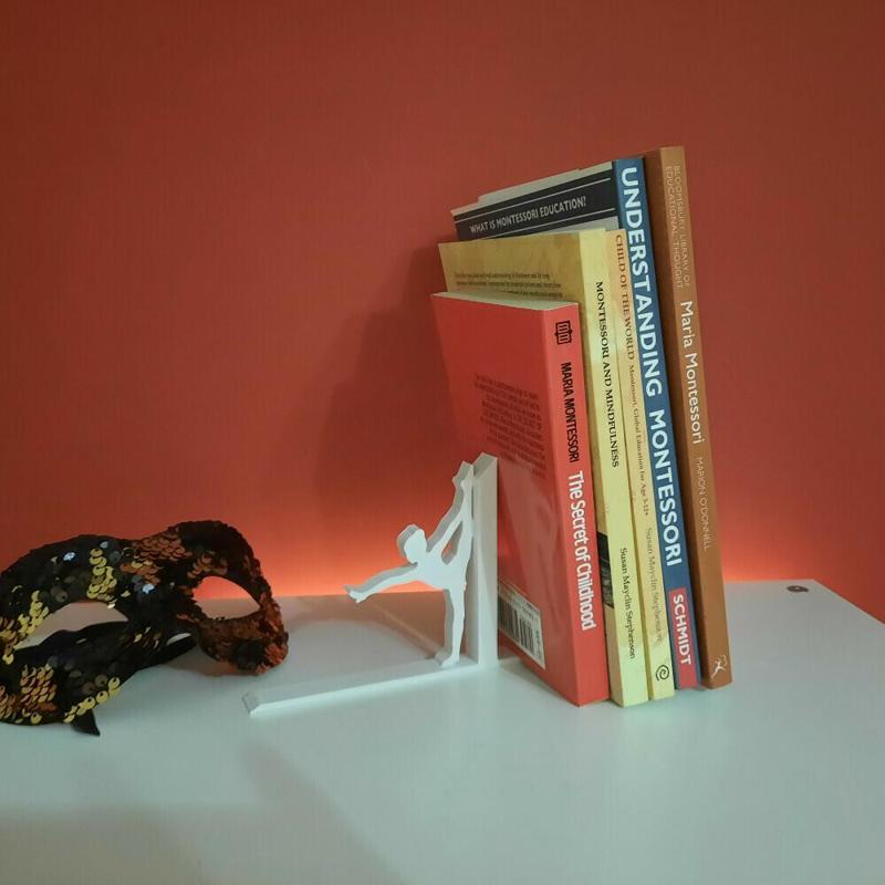 Ballerina Bookends - Dancer - 3D Printed - Book Storage - Nursery Decor - Children's Bedroom - Gifts for boys - Gifts for girls - Birthday