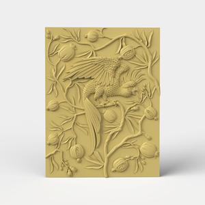 3D Model STL file CNC Parrot Panel